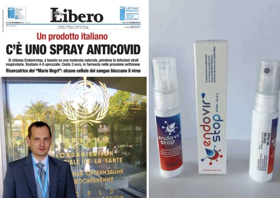 Breaking new: le spray anti-covid venu d’Italie