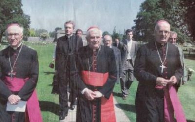 6 juin 2004: le cardinal Ratzinger en Normandie