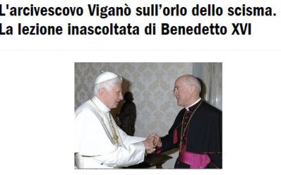 Le pavé dans la mare de Sandro Magister