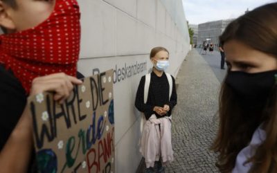 Après-covid: Greta (masquée), le retour
