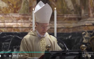 La messe en mémoire de Benoît XVI, et les larmes de Mgr Gänswein